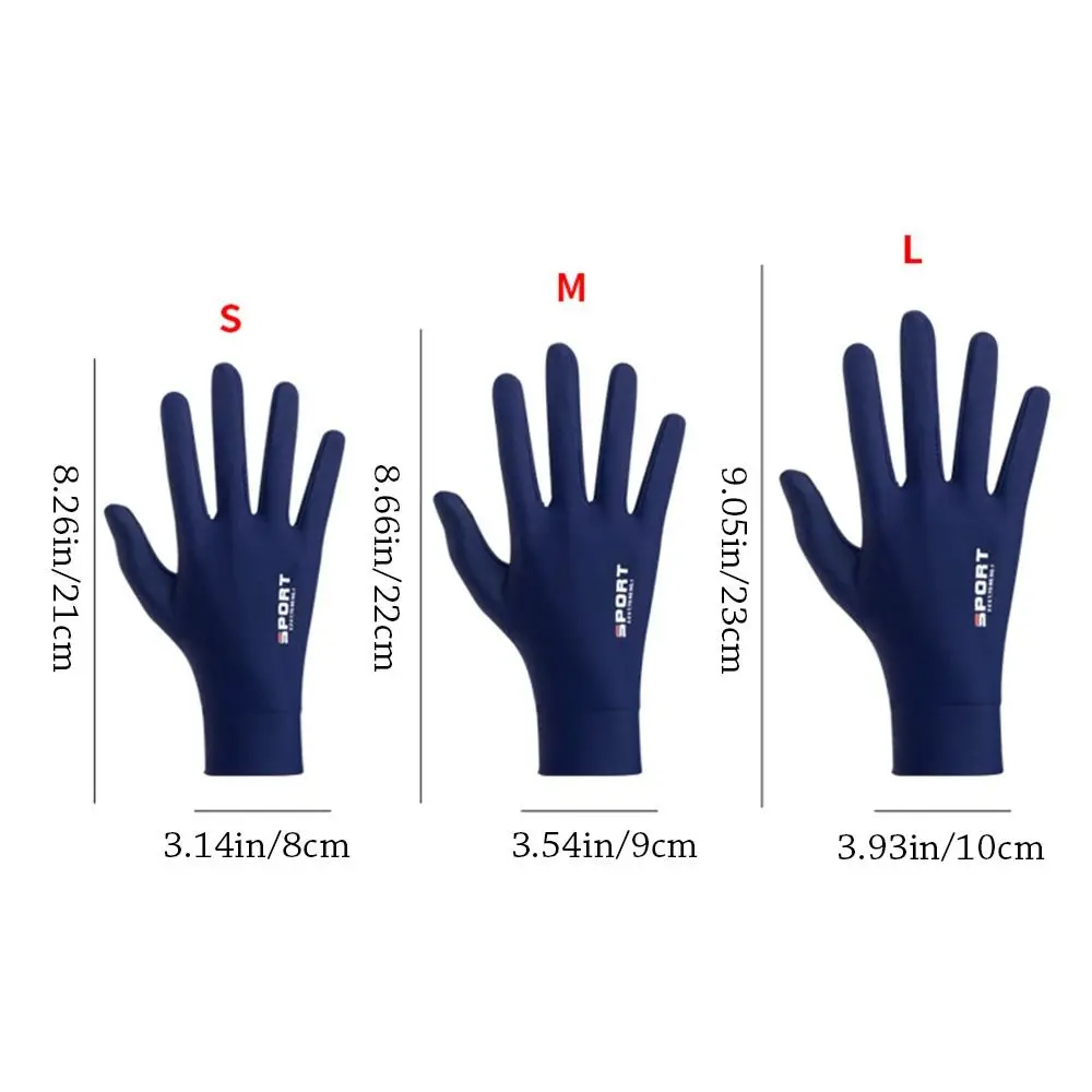 Guantes de protección solar con protección UV, guantes de protección solar elásticos transpirables, finos, antideslizantes, para ciclismo y conducción, pesca