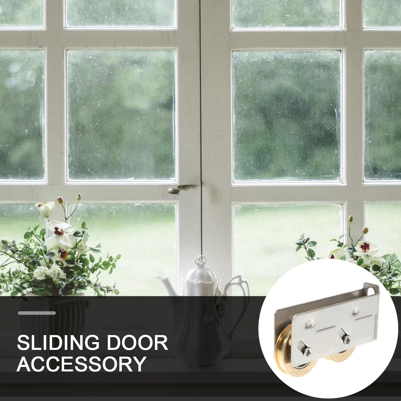 

2pcs Sliding Rollers Stainless Steel Replacement Wheels For Patio Garage Screen Durable Hardware Track Roller Assembly Sliding