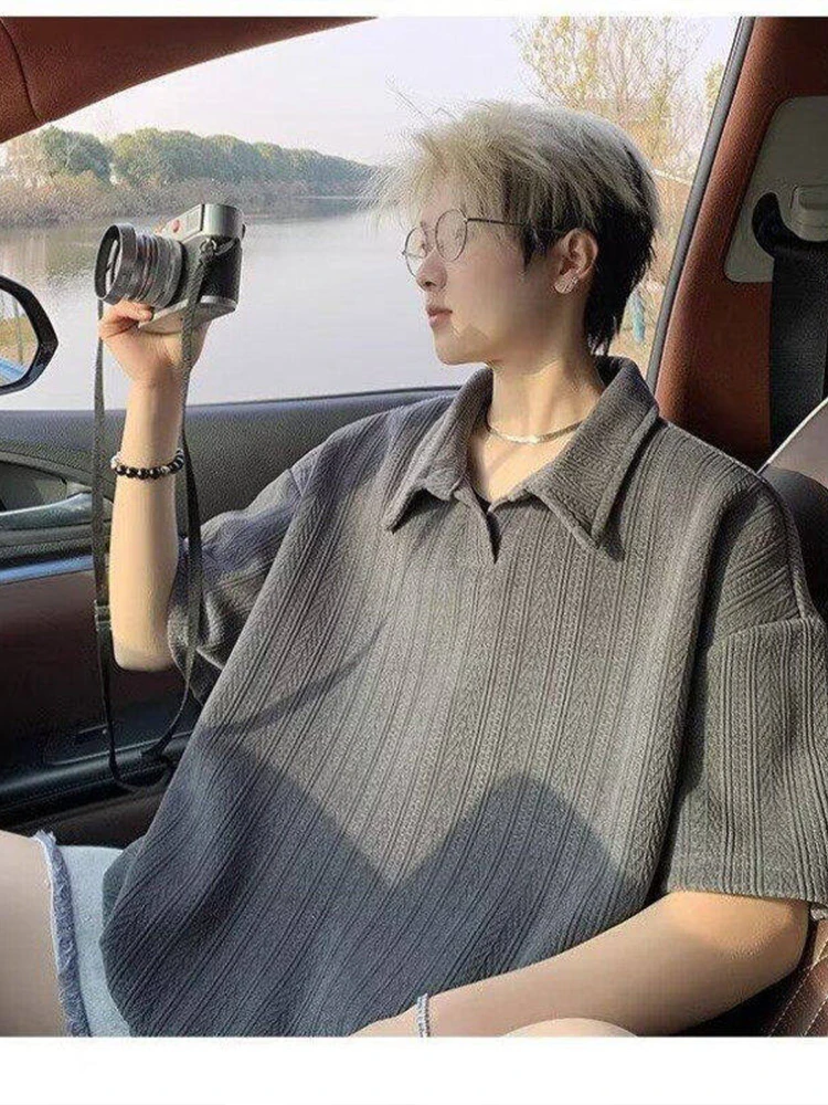 

Мужская футболка American High Street с узором «гроза» (или «барли»), летний дизайн, модная, свободная, дышащая, повседневная, с коротким рукавом, облегающая.