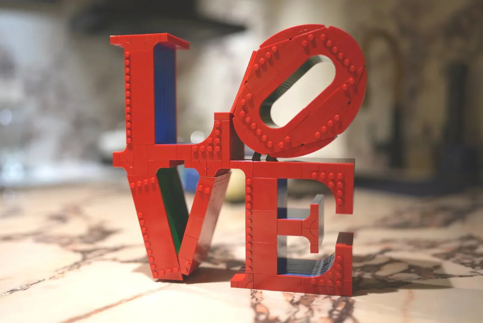 

Новинка 2025, скульптура «Любовь», украшение Jouets Blocs De Construction, украшение Cadeau De La Saint-Valentin Pour Fille