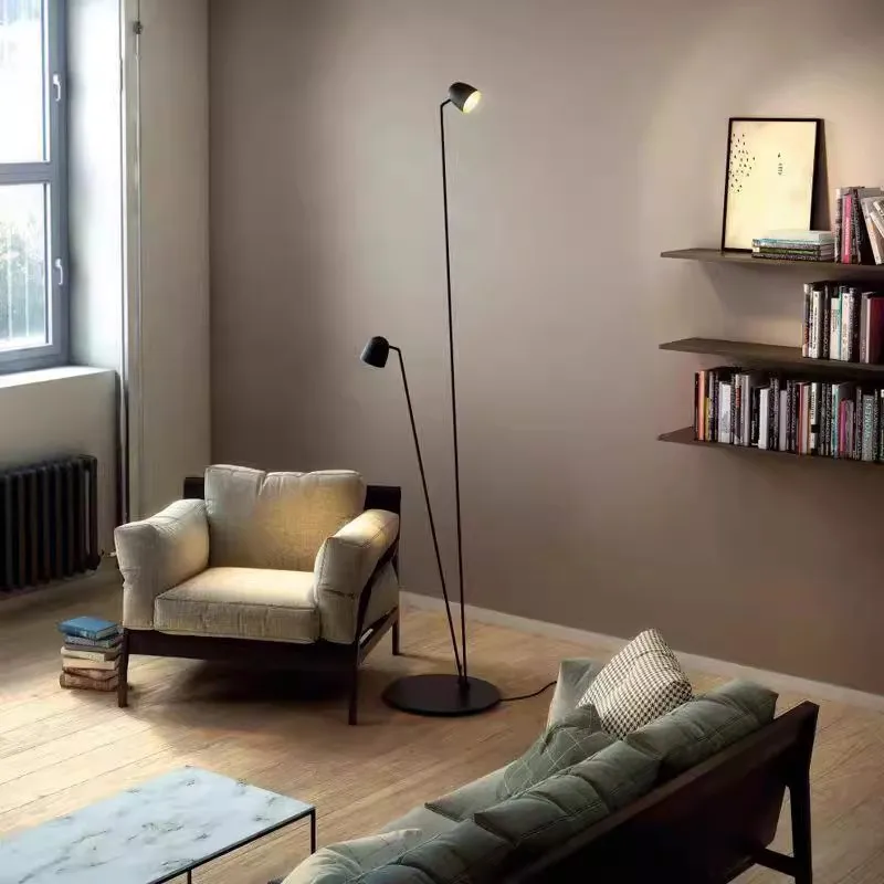 Modern Designer Double-headed Floor Lamp Living Room Bedroom Study Studio Model Room Villa High-end Lamps