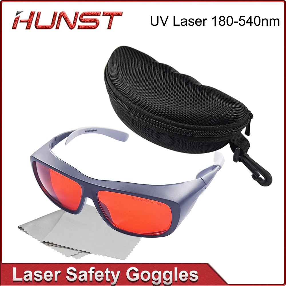 

HUNST 355 & 532nm Laser Goggles Medium Size Protective Glasses Shield Protection for UV & Green Laser Safety Goggles.