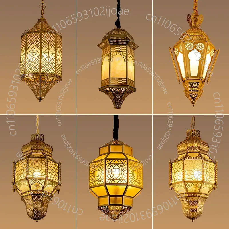 Chandelier Morocco Vintage South East Asia Personality Art Thai Club Homestay Restaurant Corridor Lighting (No Bulb)