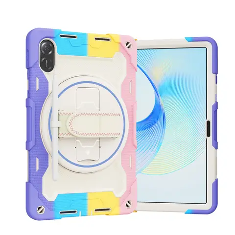 Rugged Case For Huawei Honor Pad 9 8 X9a X8a X8 Pro X9 V7 7 6 V6 MatePad 11.5 11 SE 10.4 10.1 C5e T 10 10S Rotating Stand Cover