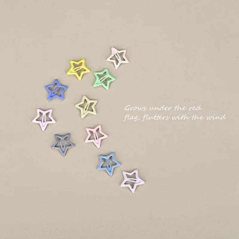 

Baby Hair Clips Candy Color Kids Star BB Clips Hairpins Girls Side Hair Accessories Infant Star Hair Ornaments