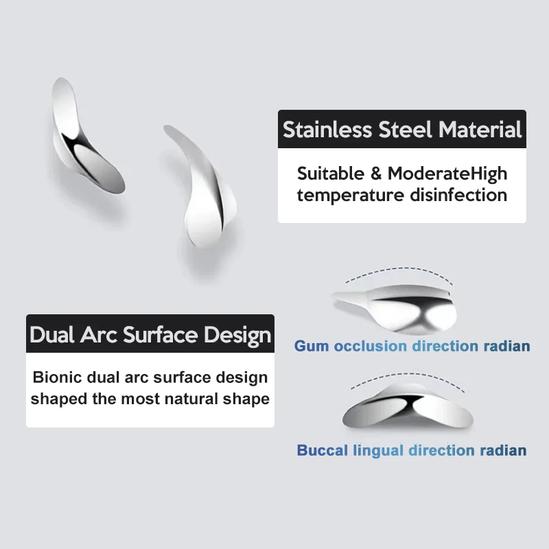 100Pcs/Box Dental Sectional Contoured Metal Matrices Matrix Ring With 40Pcs Silicone Delta Wedges Dentist Tools