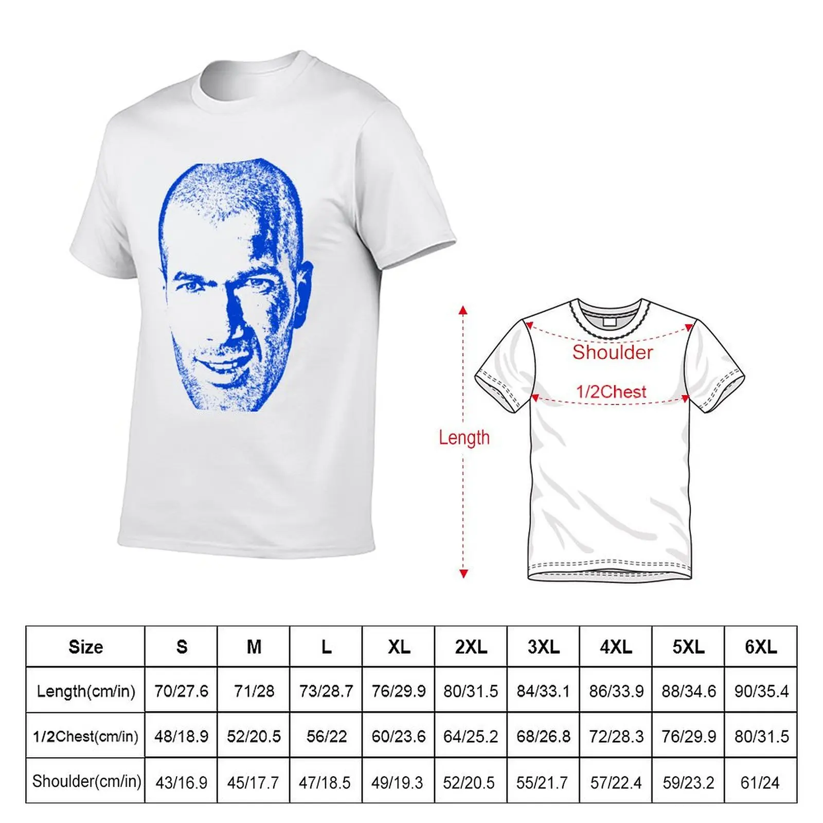 تي شيرت Zizou Zidane تي شيرت مطبوع حسب الطلب تي شيرت للرجال من القطن