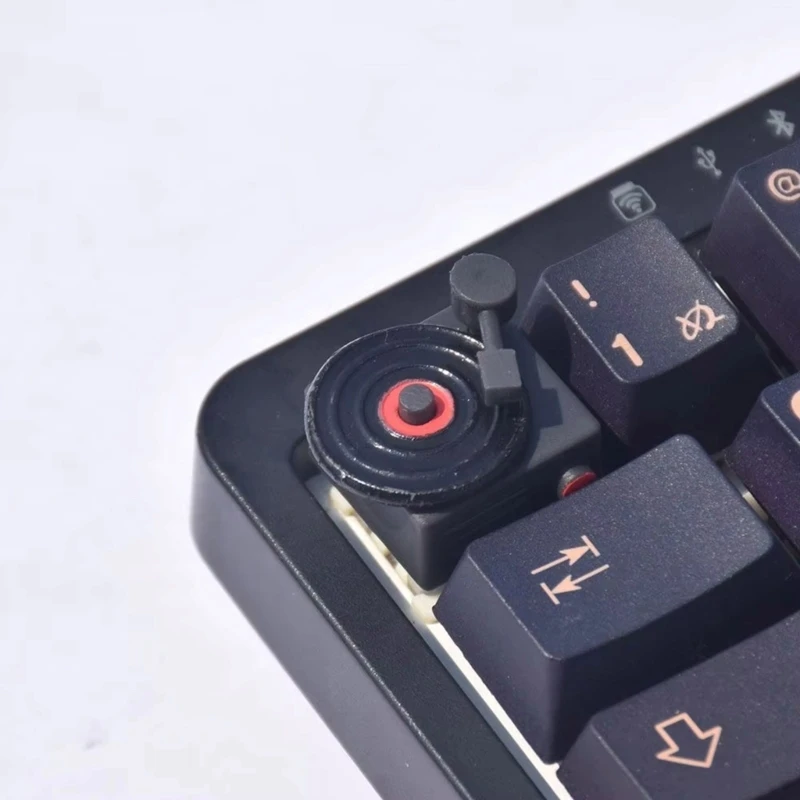 Harzschlüsselkaps in Rekordplayer -Form für Musikbegeisterte und Keyboards 601f