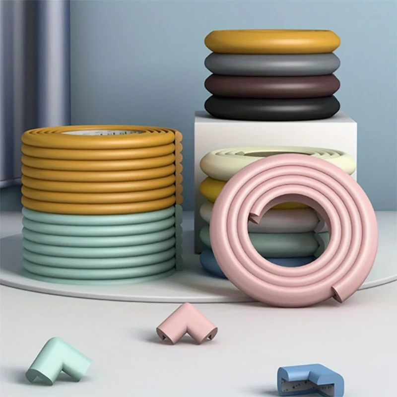 Protezione angolare di sicurezza in PVC, protezione angolare non tossica per bambini, tavolo, parete, nastro in spugna anticollisione per letto - Paraurti anti-bambini, protezione per mobili |   Striscia di sicurezza miscelabile |   Protezioni durevoli, articoli di sicurezza