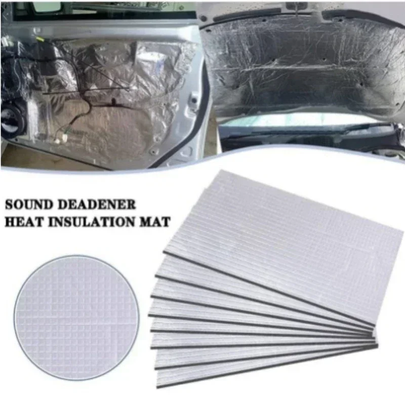 5/10MM Sound Deadener Heat Insulation Mat Car Van Sound Proofing Deadening Insulation Car Hood Insulation Silent Door Wall image 4