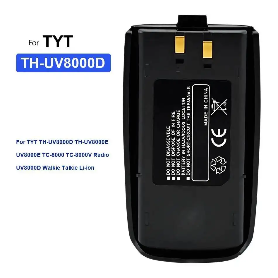 

Батарея рации 3600 мАч для Tyt TH-UV8000D TH-UV8000E UV8000E TC-8000 TC-8000V Радио UV8000D литий-ионный