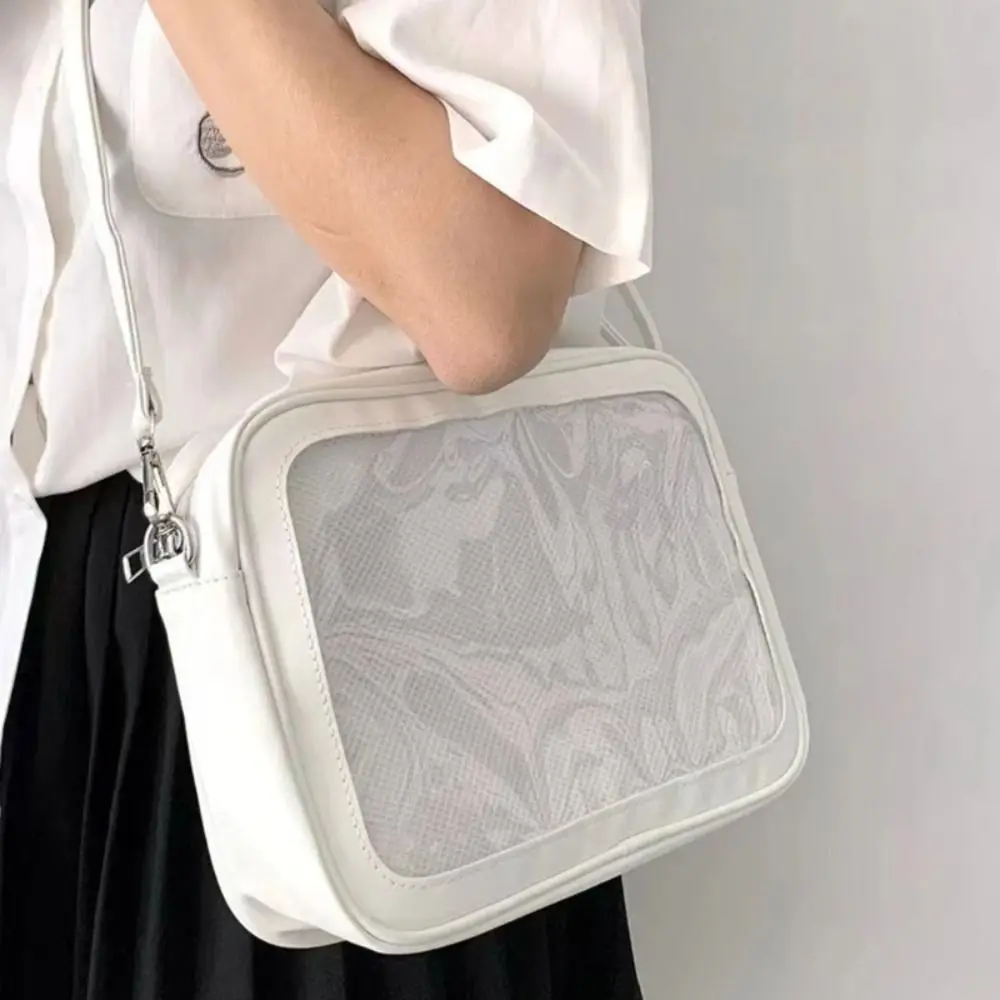 حقيبة محمولة بسحاب بلون واحد Itabag حقيبة دمية قطنية PU حقائب شفافة حقيبة تخزين محفظة حقيبة كتف للنساء