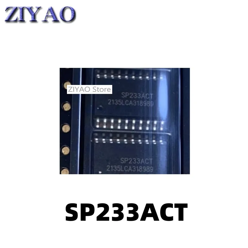 SP233ACT SOP20 Pin Patch, aprimorado, RS-232 Line, Driver, Transceptor Receptor, 5pcs