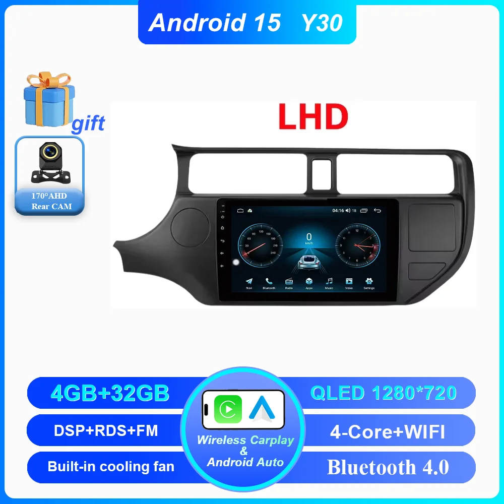 Android 16 autoradio voor KIA K3 RIO 2011 2012 2013 2014 2015 Carplay multimediaspeler stereo navigatie GPS 4G Wifi 2 Din