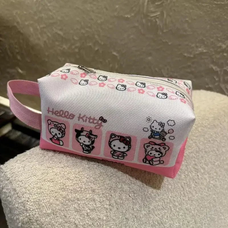 

Cute Cartoon KT Cat Cosmetic Bag Portable Travel Storage Bag Makeup Bag Large Capacity Pencil Bag Multifunctional Handbag