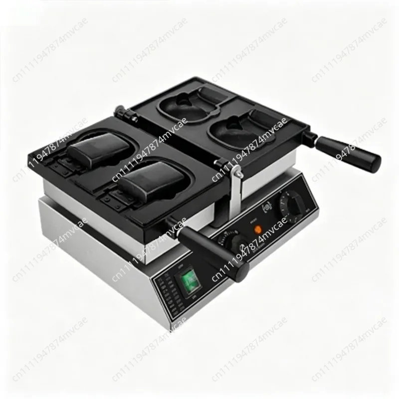 220V Electric Cartoon Cat Waffle Maker Mouse-Shaped Waffle & Ice Cream Cone Baker-YBJ