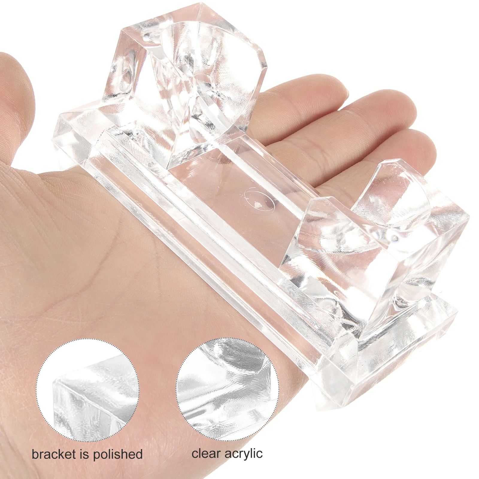 

2pcs Acrylic Stand Transparent Thumb Piano Holder Portable Transparent Thumb Piano Stand Instrument Display Rack For Home Studio