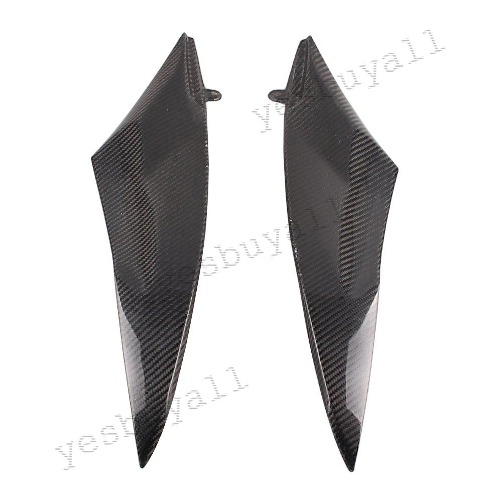 1Pair Carbon Fiber Motorcycle Fuel Gas Tank Side Cover Panel Fairing for Yamaha YZF R6 2006 2007