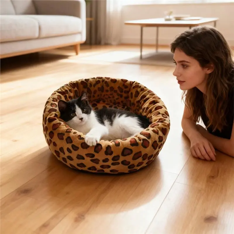 【FLASH DEAL】Indoor Outdoor Cat Heating Pad 3 Level Adjustable For Kittens Puppies Bunnies Cats Cold Weather Pet Nest A