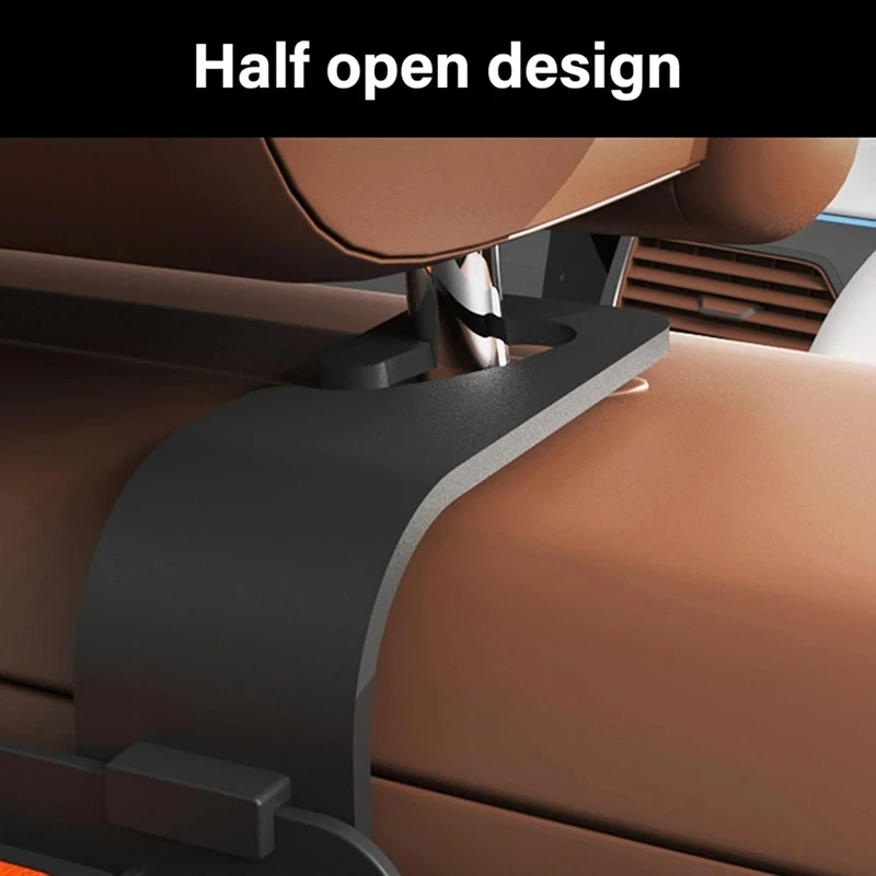 Super Sale Auto Rear Seat Headrest Organizer with Hook & Phone Holder, Large Capacity Space-Saving Storage for Vehicles 2pcs