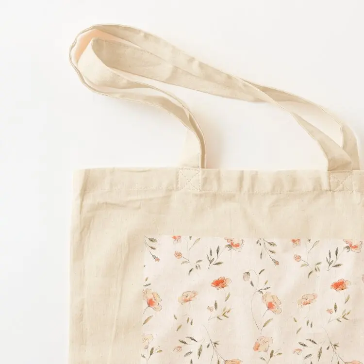 Watercolor Floral Pattern Tote Bag Portable shopping bag Gift bag bags luxury women tote men's