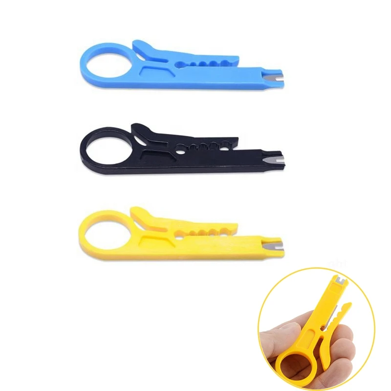 3Pcs Portable Wire Stripper Small Wire Stripper Wire Bonder, Wire Bonder With Small Yellow Knife