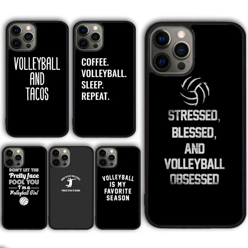 Volleyball Sports Phone Case Cover for iPhone 16 15 SE2020 13 14 11 12 Mini Pro Max 6 7 8 Plus  coque fundas Shell