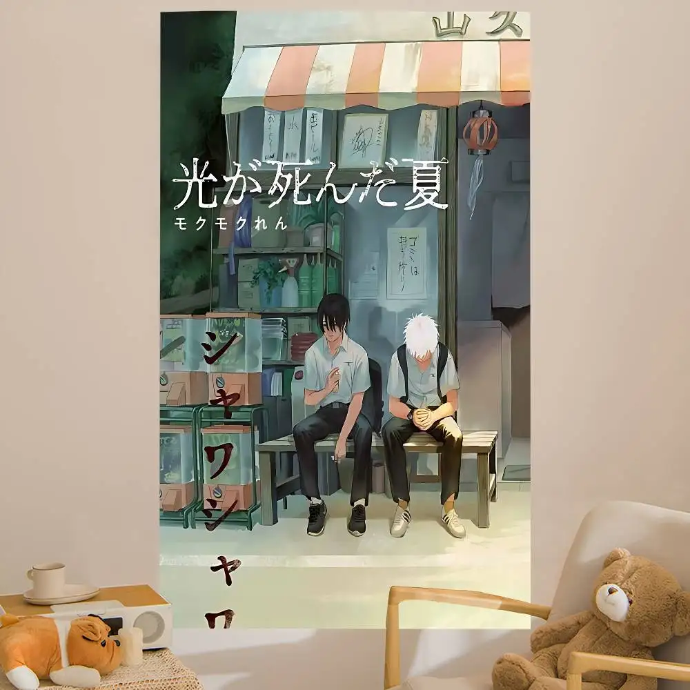 Der Sommer Hikaru Died Anime Bunter Wandteppich Wandbehang Hängende Tarot Hippie Wandteppiche Wohnheim Home Decor