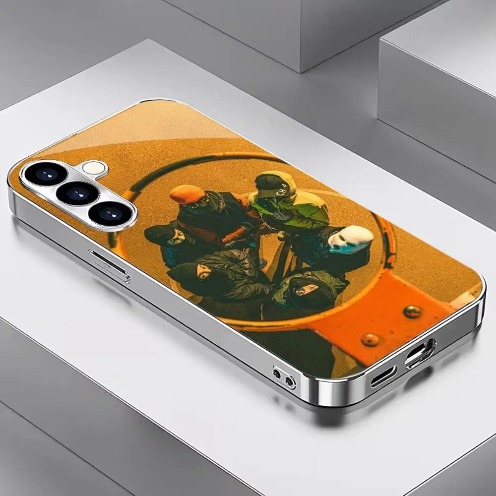 PhoneCase Atmosphere Simplicity High-end Electroplating Glass PhoneCase for Samsung Galaxy S26 S25 S24 S23 S22 S21 FE,Ultra,Plus