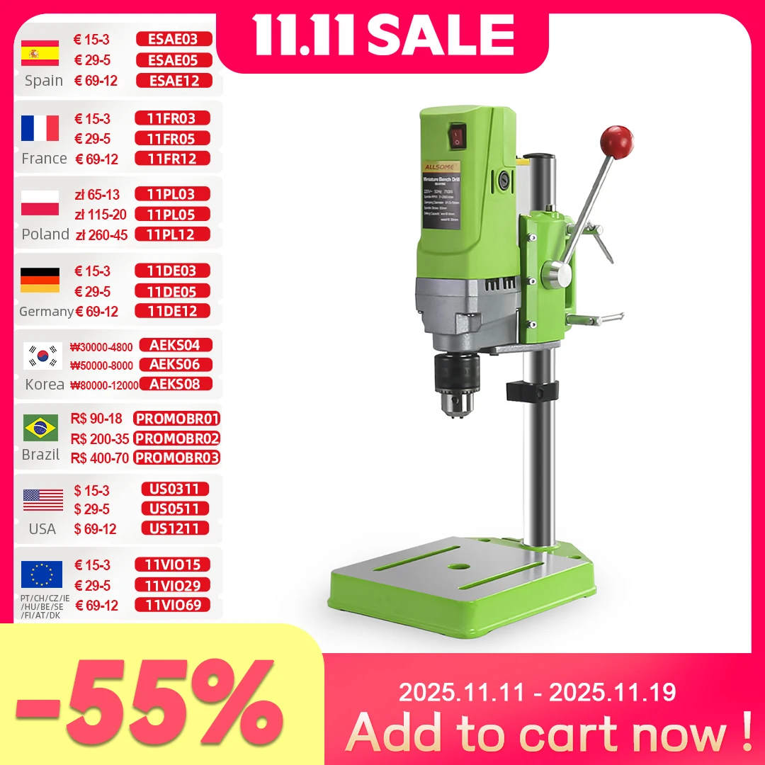 Mini Bench Drill Stand 710W