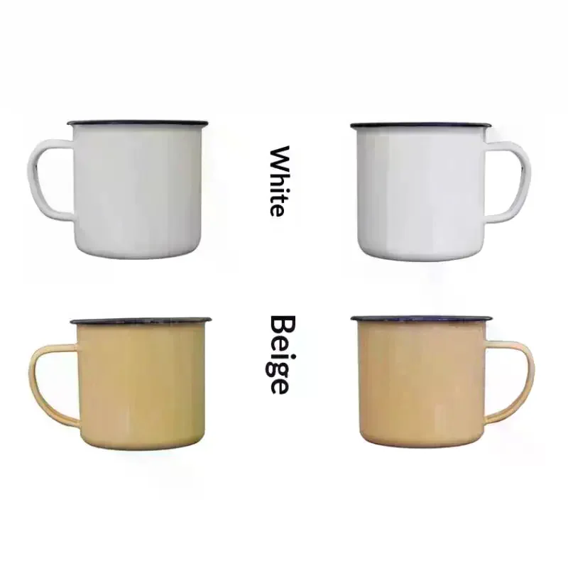 Drinking Mugs Multiple Color Size Custom Logo For Home Camping Office Use Enamel