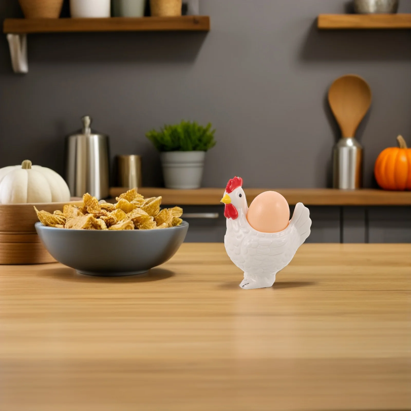 

Porcelain Chicken Egg Cup Creative Ceramic Holder for Boiled Eggs Whimsical Kitchen Accessory Ideal for Collectors and Gift