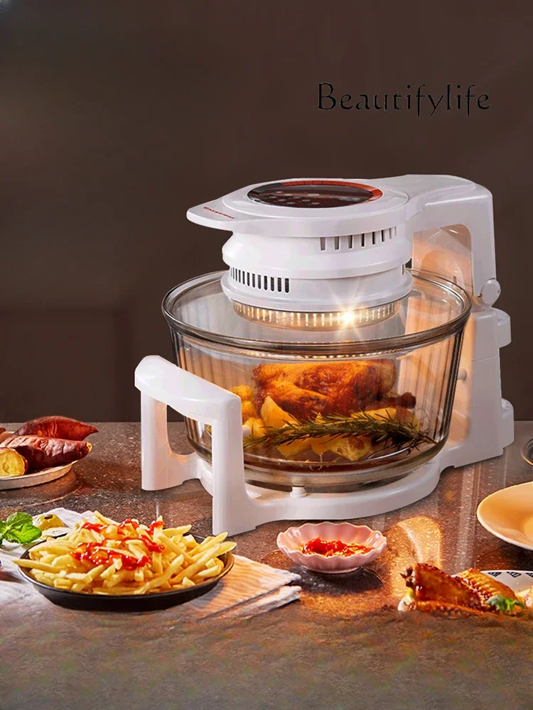 

Visual Air Fryer Household 17L Large Capacity Multifunctional Glass Electric Fryer French Fry Machine