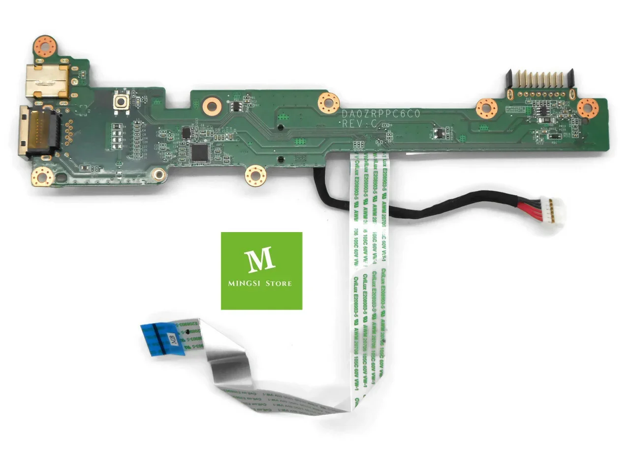 Para Acer Aspire V5 V5-551-8401 V5-551 DC Jack Placa de botón de encendido DA0ZRPPC6C0
