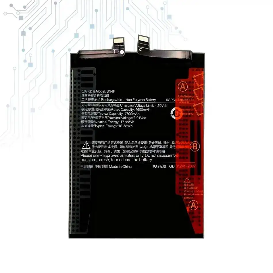 Good Low-Temperature Performance Mobile Phone Battery 4700Mah BN4F For Xiaomi Civi 4 Pro