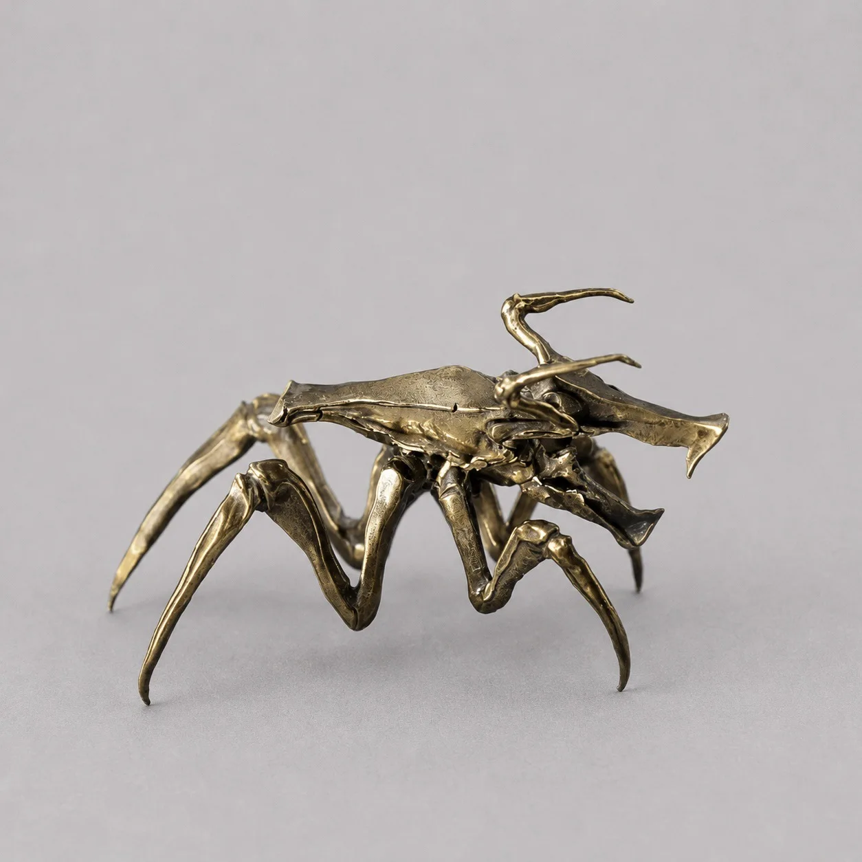 Aus Messing Gefertigtes Altes Star River Fleet Arrachinis Insekten-Miniatur-Monster-Alien-Kreatur Handmodell-Ornament – Detail 3