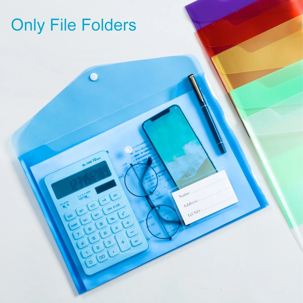 Dossier de Rangement Multifonctionnel A4 en PP, Étanche, observateur, pour la Maison et le Bureau, pour Documents, Portable, 5 Pièces