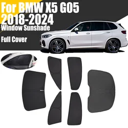 Custom Full Cover Car Window Sunshade For BMW X5 G05 2018 - 2024 Privacy Blind Curtain Front Windshield 2019 2020 2021 2022 2023