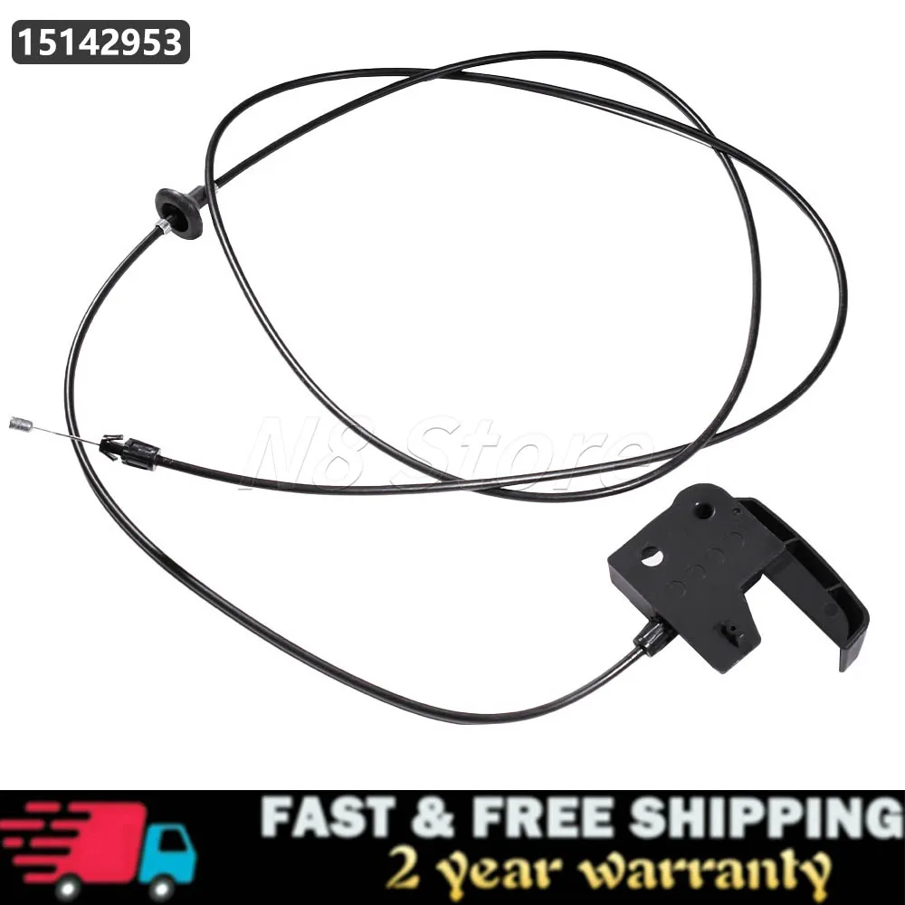 Hood Release Cable For Chevy Silverado 1500 2500 3500 Tahoe GMC Sierra Cadillac Yukon 15142953 15741109