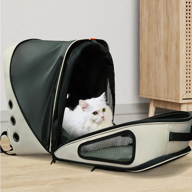 Pet Cat Carrier Bag Outdoor Travel Backpack for Cats Small Dogs Portable Breathable Cat Carrying Bag Transport Bag Pet Supplies