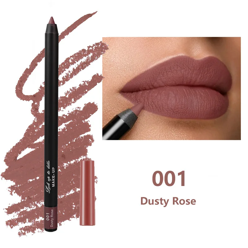 Matita per labbra a prova di sbavature: finitura impermeabile, resistente ai trasferimenti e opaca per il colore delle labbra a lunga durata (non piume)