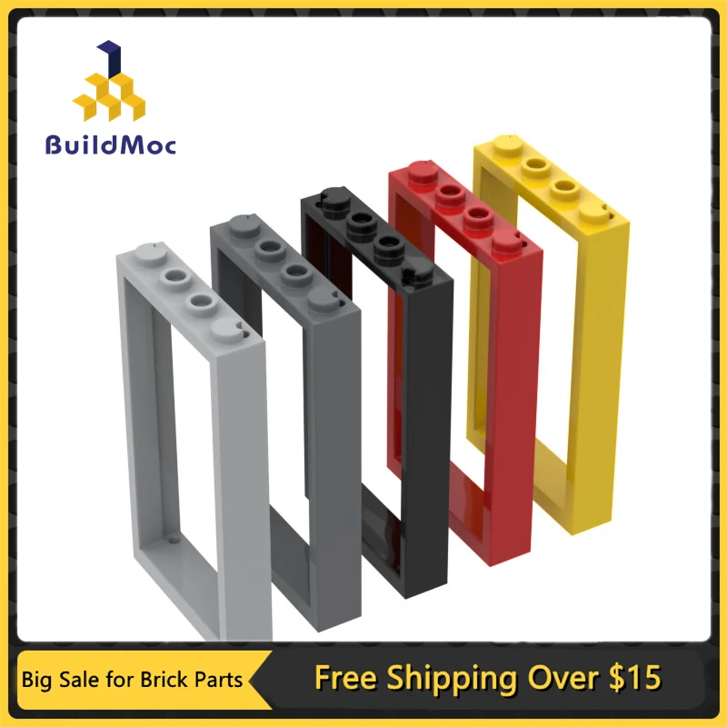 1Pc MOC Parts 60596 40289 Door Frame 1 x 4 x 6 Compatible Bricks DIY Assmble Building Blocks Particle Kid Puzzle Brain Toy Gift