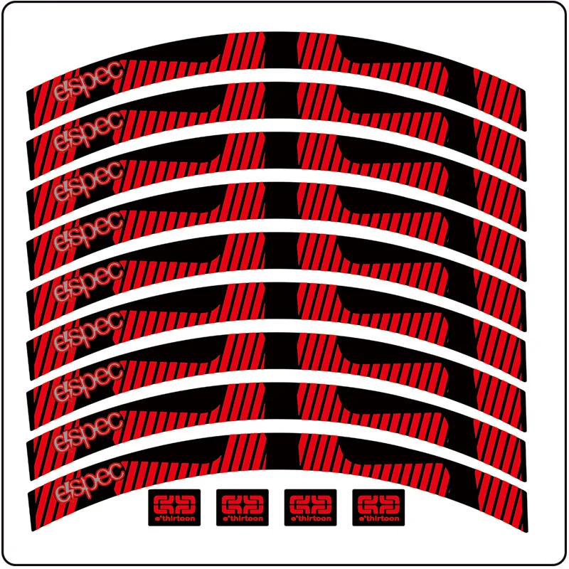 E13 Mountain Wheel Set Sticker E.thirteen ESPEC Bicycle Wheel Set Sticker Bicycle Wheel Trim