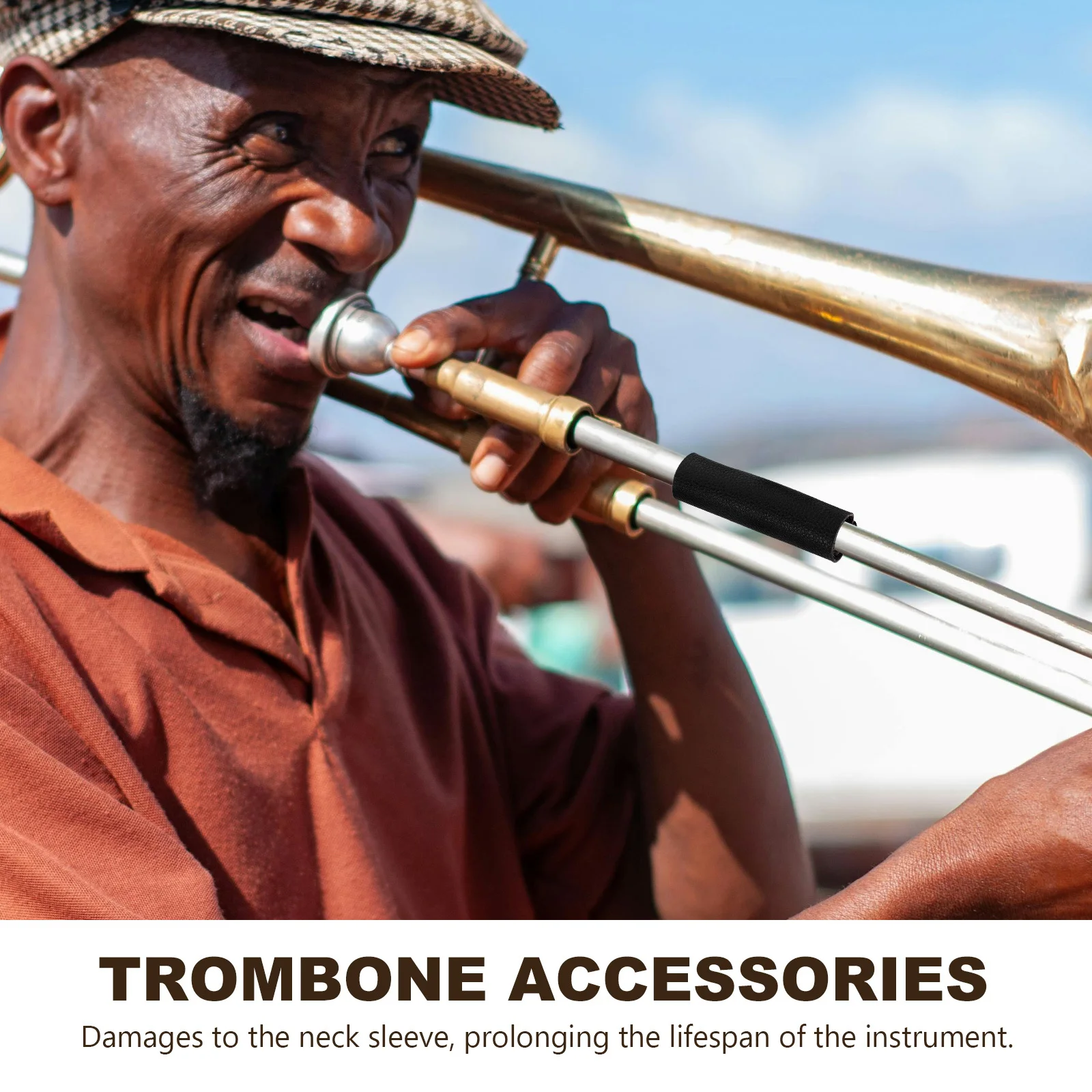 

Trombone Neck Pad Protector Soft Safe Material Comfortable Fit No Discomfort Prolonged Use Trombone Accessories