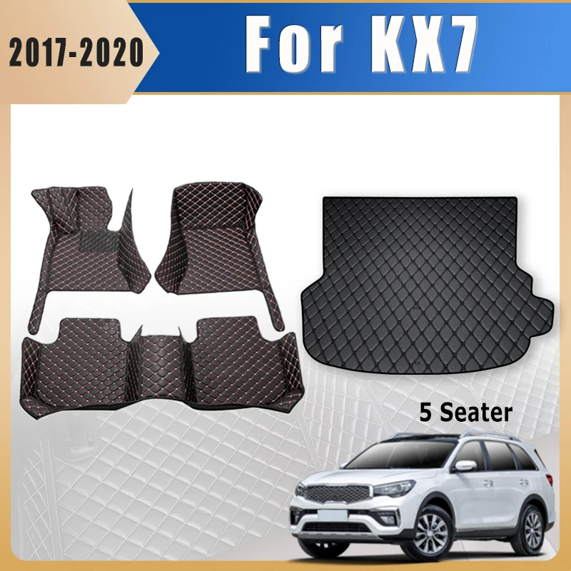 

Car Floor Mats Trunk Carpets For Kia KX7 2017 2018 2019 2020 (5 Seater) Foot Auto Accessories Interior Covers Parts Waterproof