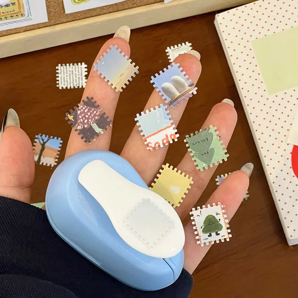 New stamp and journal embossing machine, perforated punch, creative handmade embossing tool, journal material collection tool.