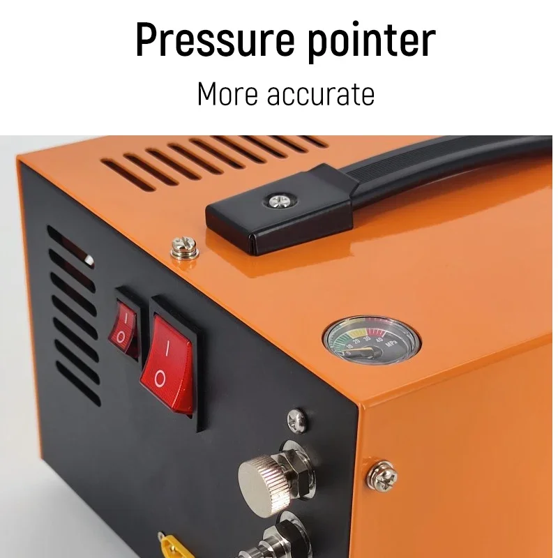 12V/220V対応 12Vエアコンプレッサー タイヤインフレータ ポータブル自動タイヤポンプ 4500psi エアポンプ 圧力計付き