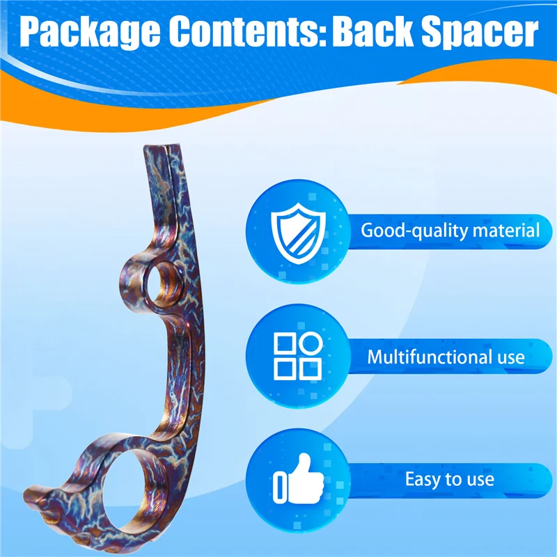

B50C Titanium Alloy Knife Back Spacer For C223 Para 3 Folding Knives Back Spacer DIY Fold Kinfe Back Spacers