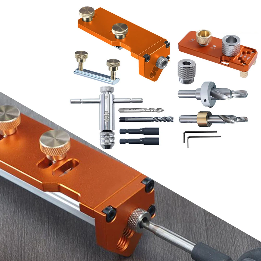 Drill Jig for Aluminum Profiles Adjustable Depth and Enhanced Positioning for Accurate Drilling in Various Projects