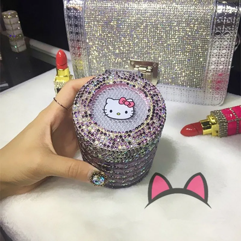 Sanrio Hello Kitty Car Ashtray with Lid Led Light-Up Kawaii Personalized Car Interior Decoration Holiday Gift for Men and Women - view 4